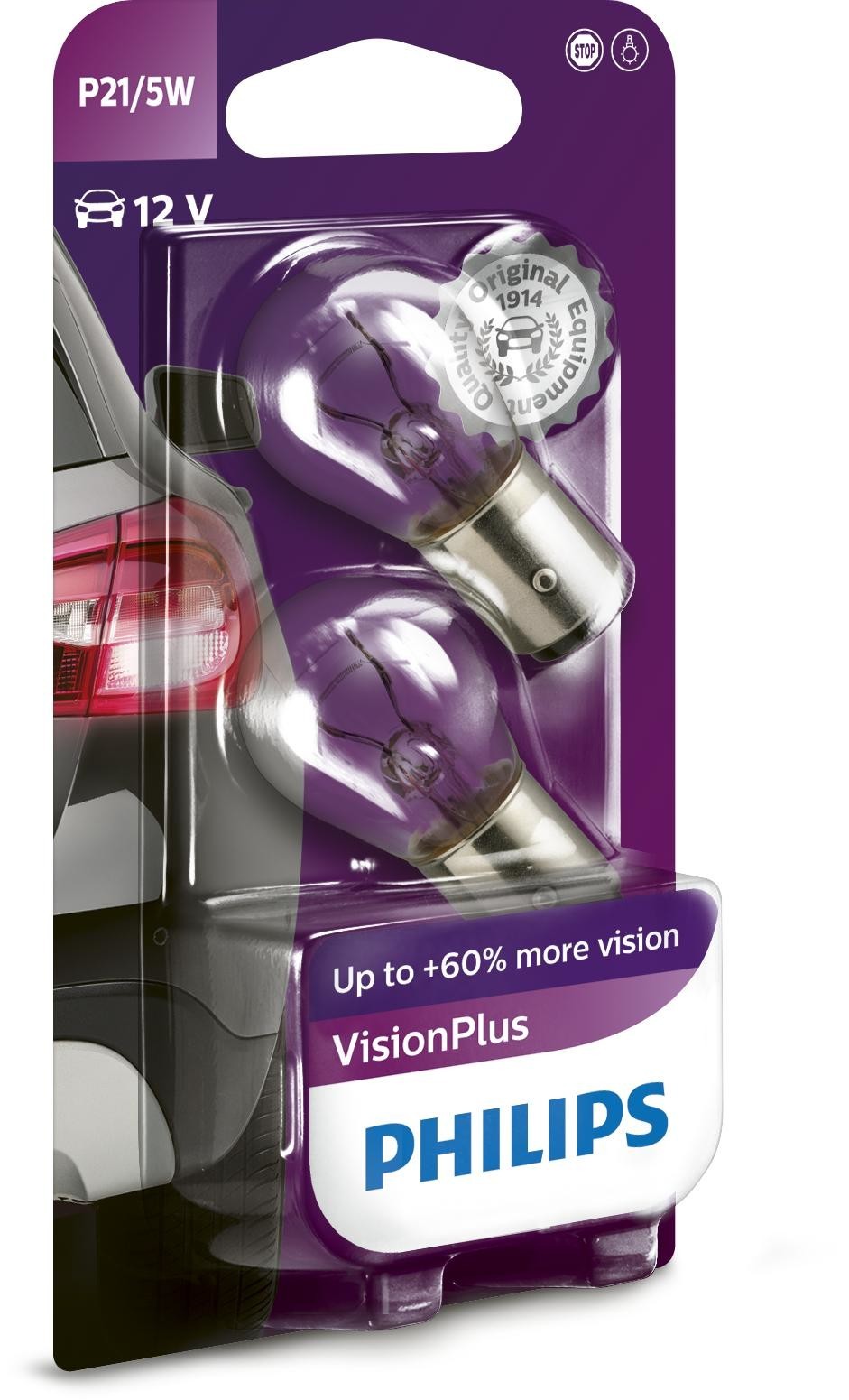 PHILIPS Glühlampe, Blinkleuchte VisionPlus 12V