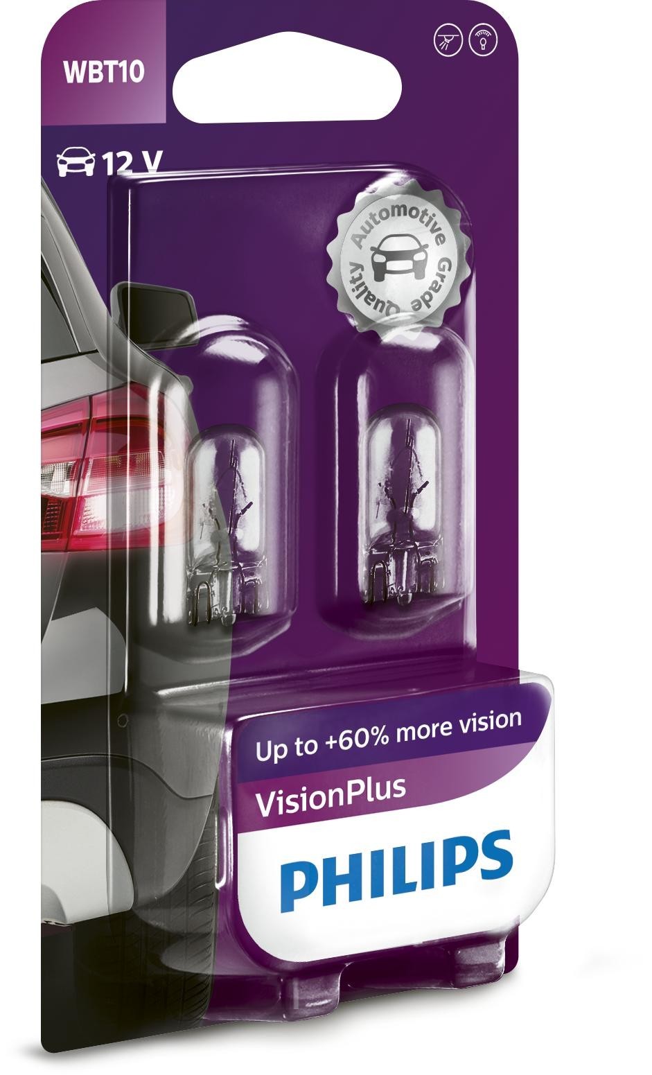 PHILIPS Glühlampe, Rückfahrleuchte VisionPlus Mitte (12040VPB2)