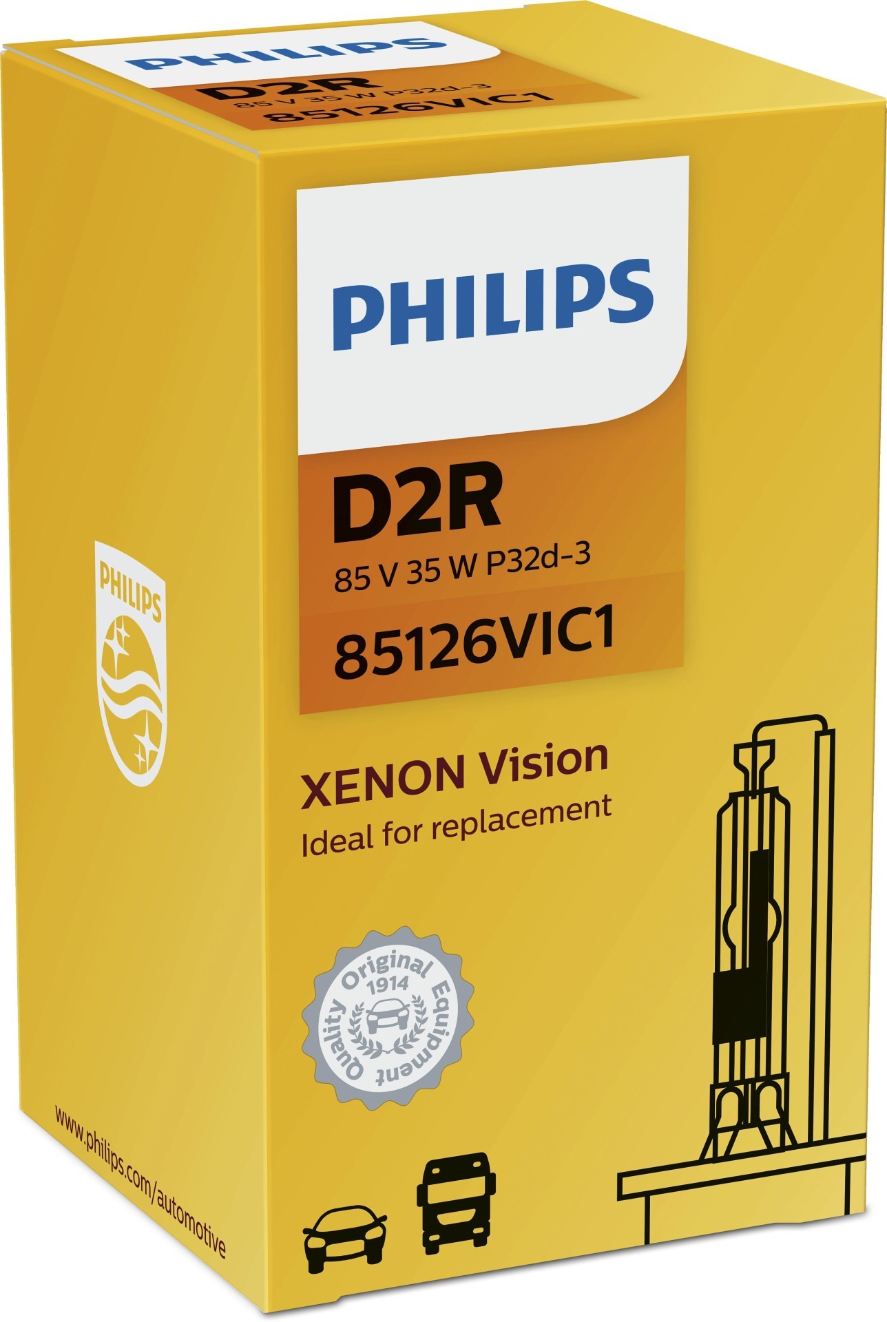 PHILIPS Glühlampe, Fernscheinwerfer Xenon Vision (85126VIC1)