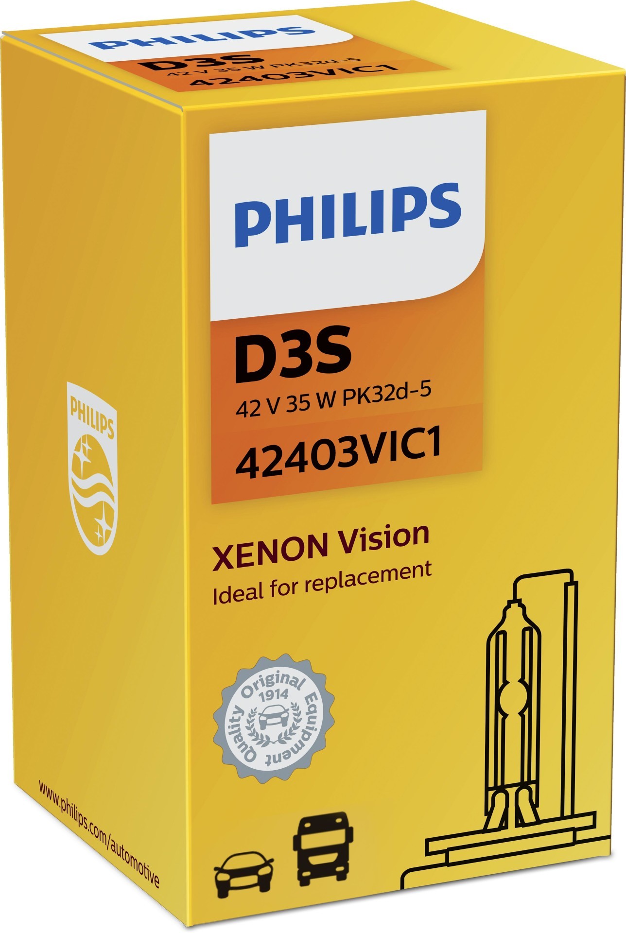 PHILIPS D3S Vision 35W (1 Stk.), Art.-Nr. 42403VIC1