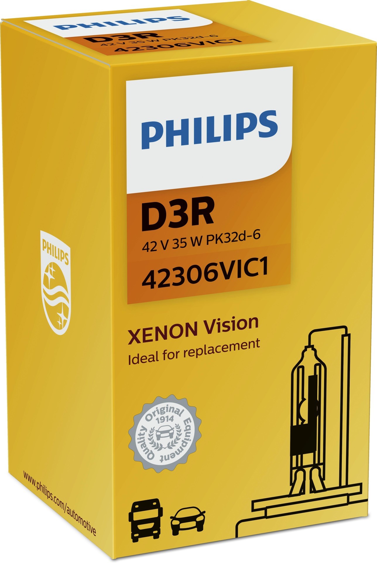Philips | D3R Vision 35W (1 Stk.) (42306VIC1) für Glüh-/Leuchtstofflampen