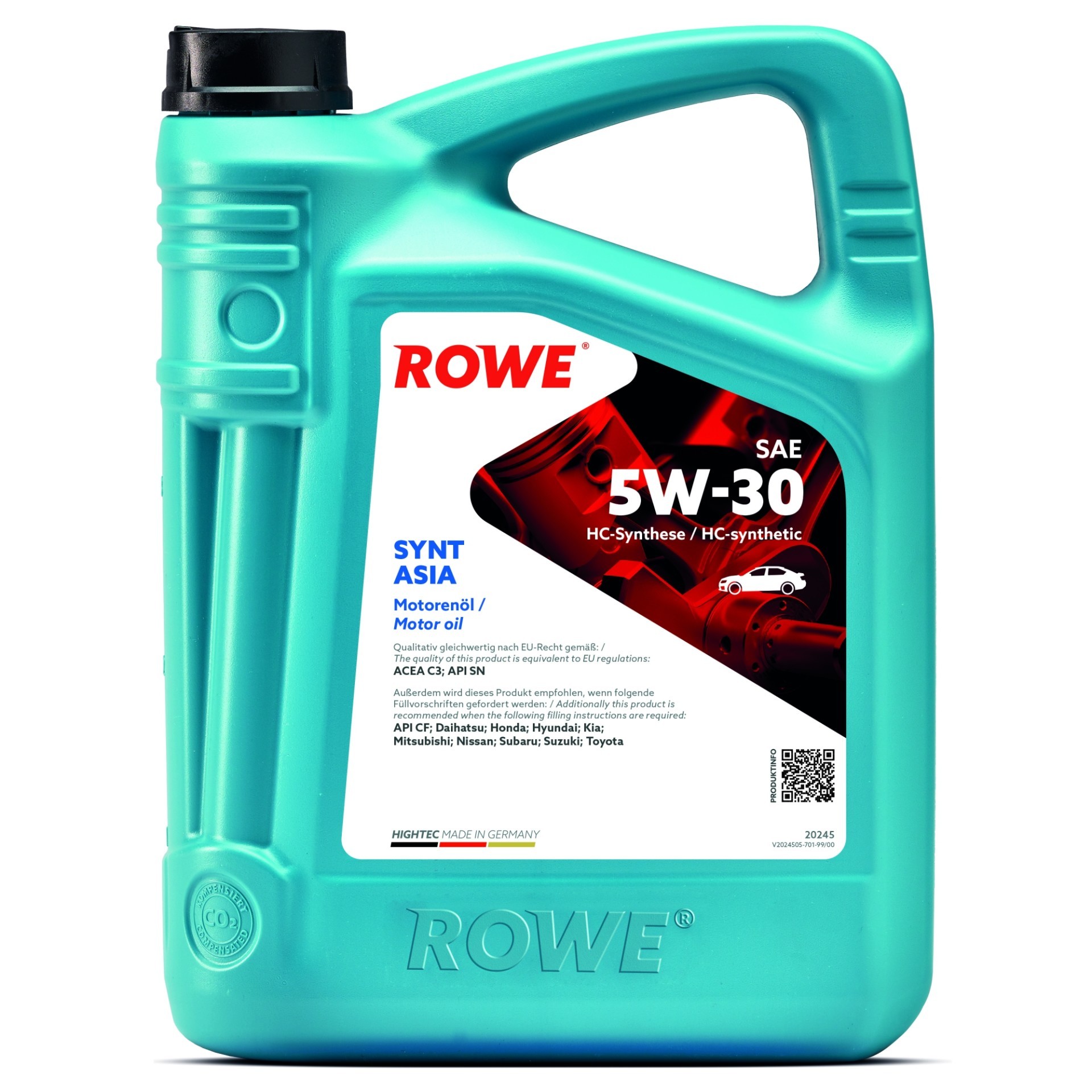 ROWE HIGHTEC SYNT ASIA SAE 5W-30 (20245) Teilsynthetiköl 5 L (20245-0050-99)