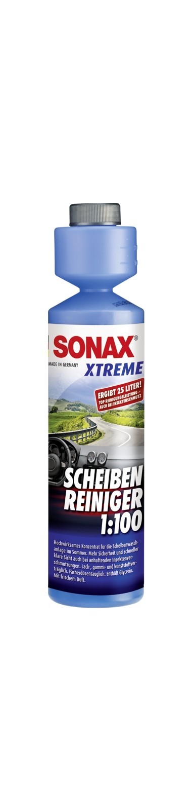 SONAX Xtreme ScheibenReiniger 1:100 (25 ml), Art.-Nr. 02711410