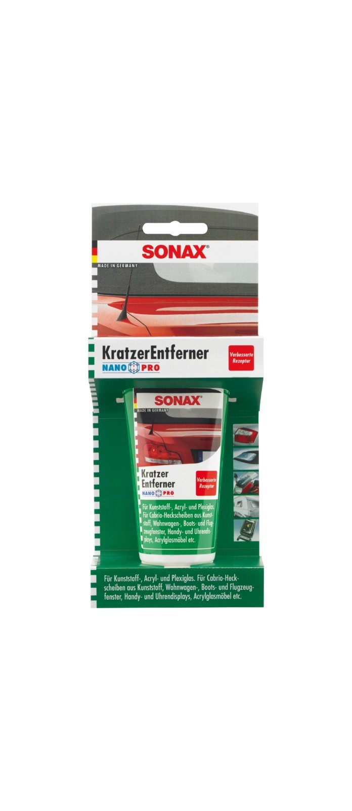 SONAX Kratzer-Entferner Kunststoff NanoPro (75 ml), Art.-Nr. 03050000