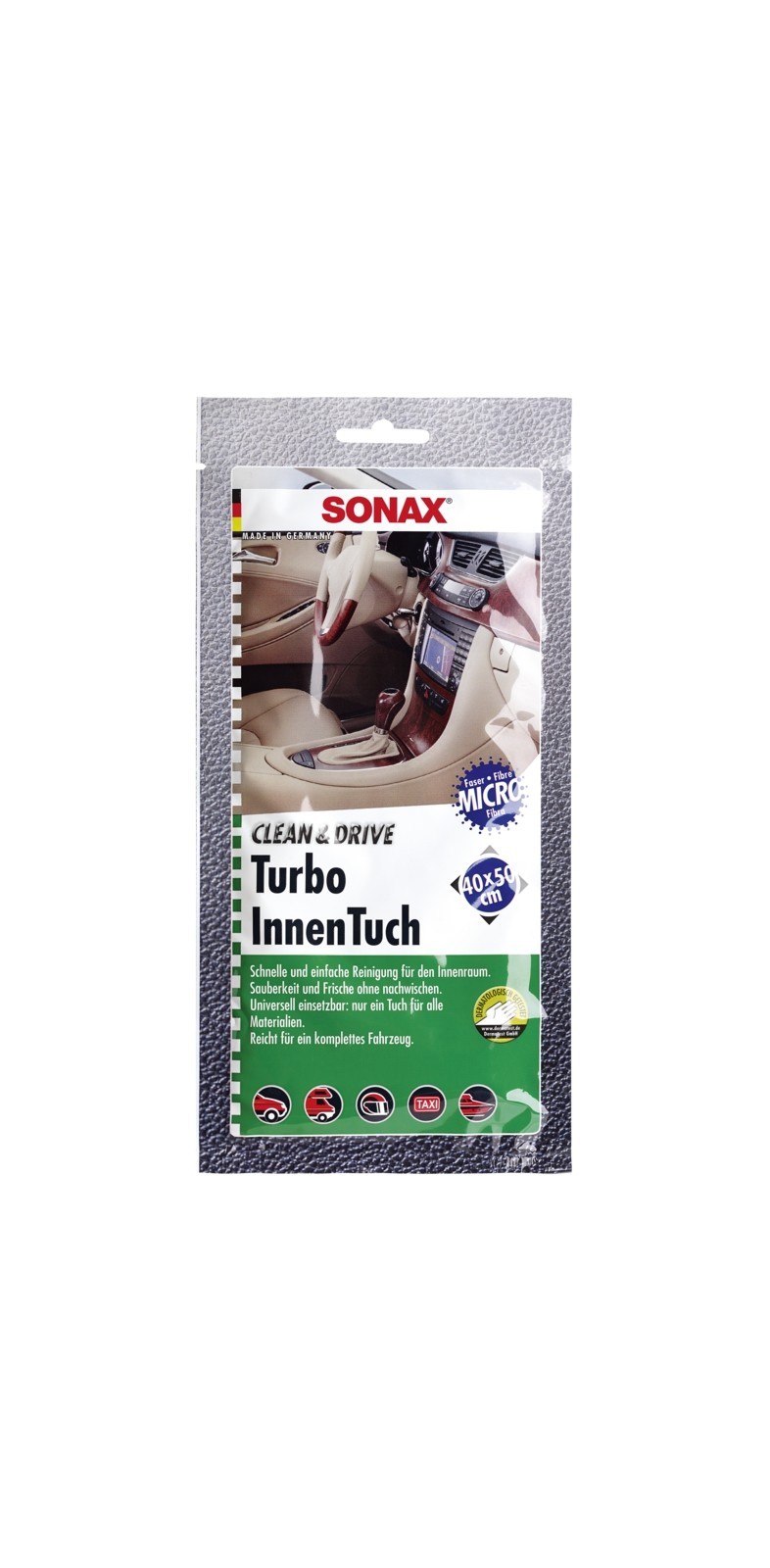 SONAX Clean & Drive Turbo-Innentuch, Art.-Nr. 04130000
