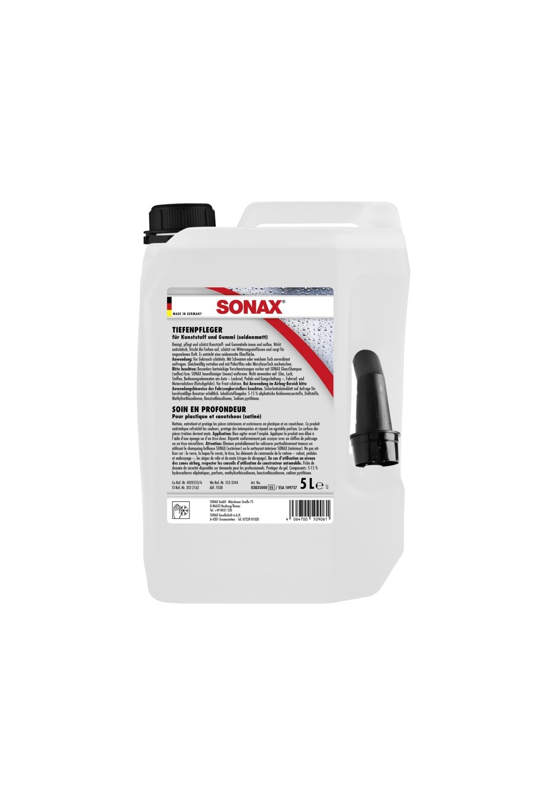 SONAX Tiefenpfleger seidenmatt (5 L), Art.-Nr. 03835000