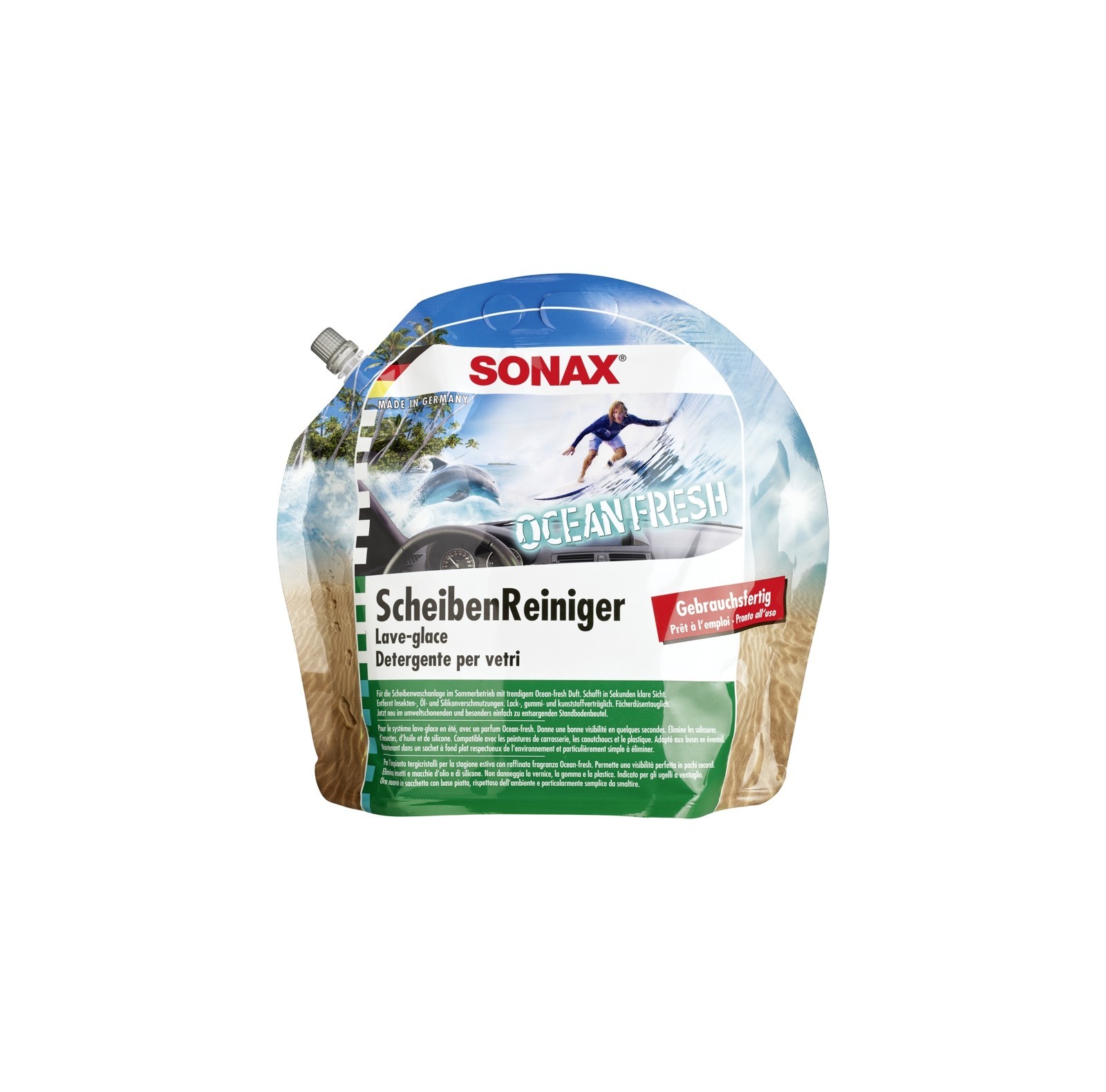 SONAX 02645000 ScheibenReiniger gebrauchsfertig Ocean-Fresh 5 l