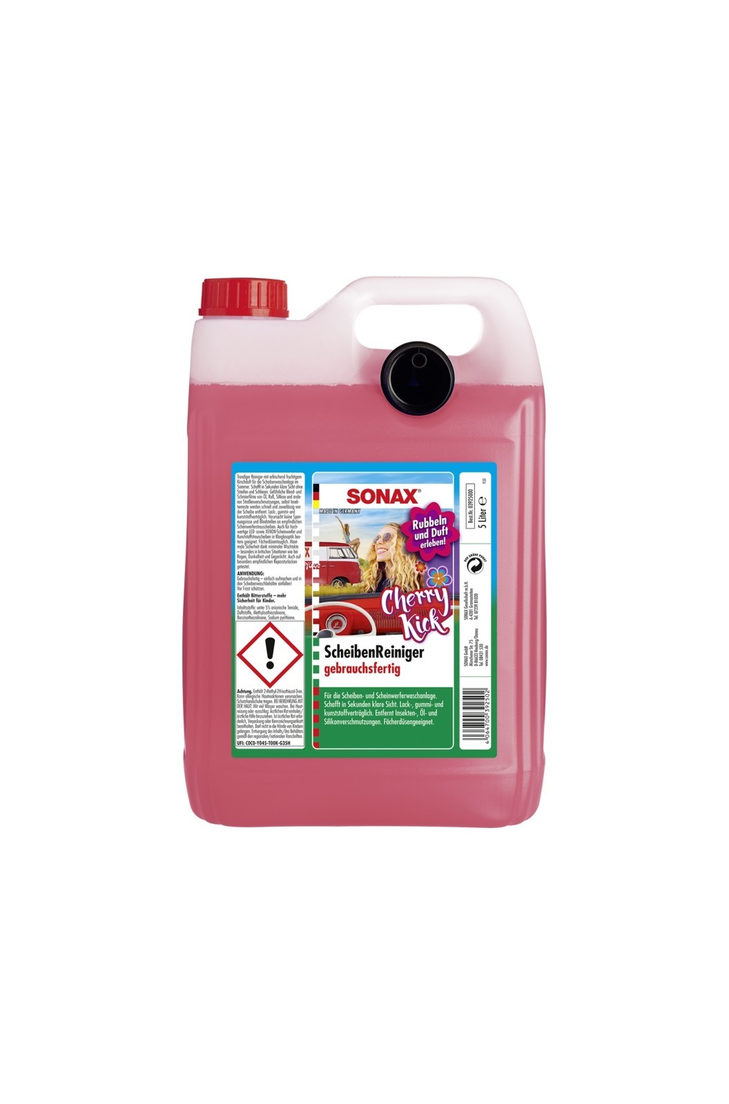 SONAX Scheibenreiniger gebrauchsfertig Cherry Kick  (5 L), Art.-Nr. 03925000