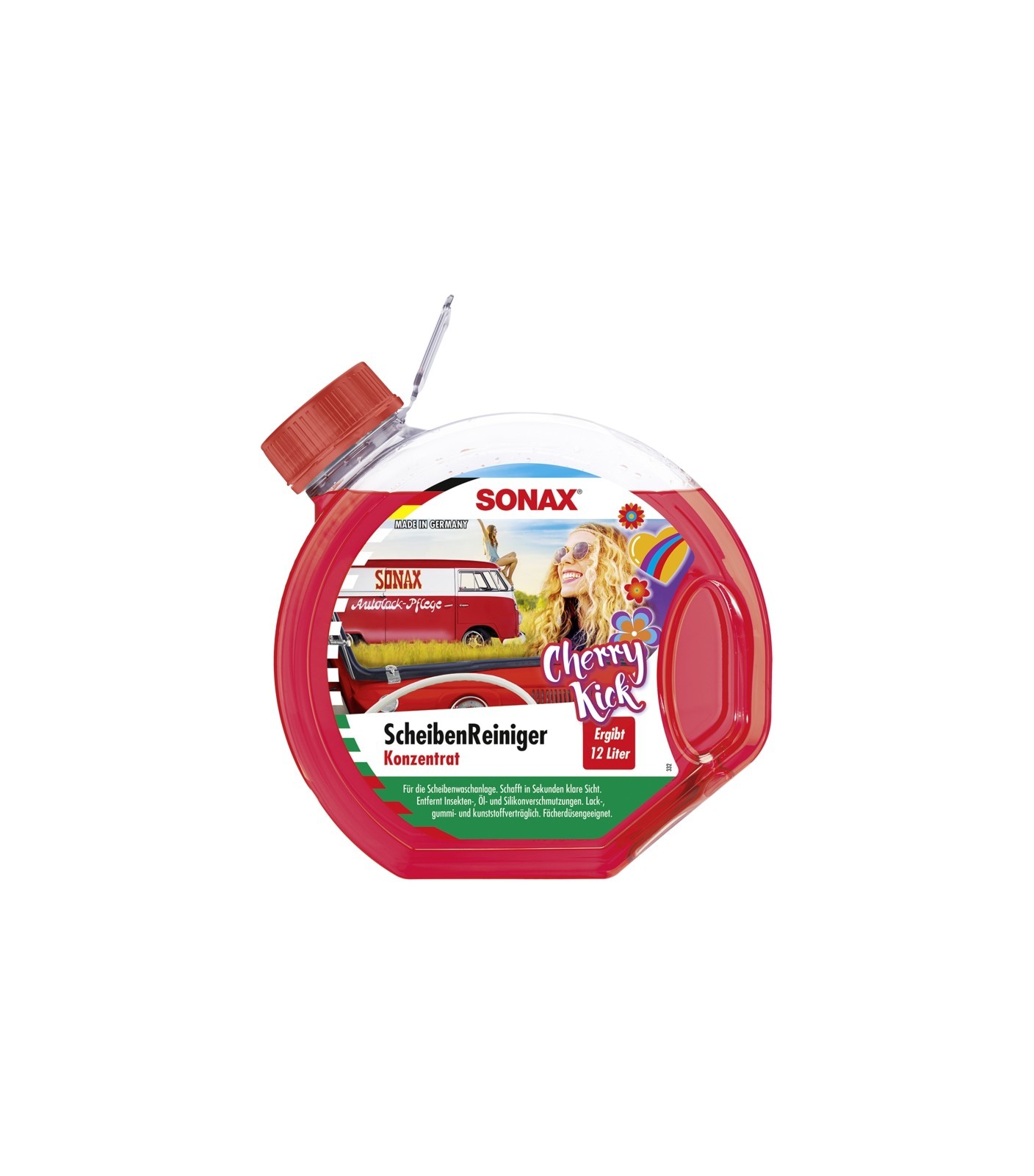 SONAX ScheibenReiniger Konzentrat Cherry Kick (3 L), Art.-Nr. 03924000