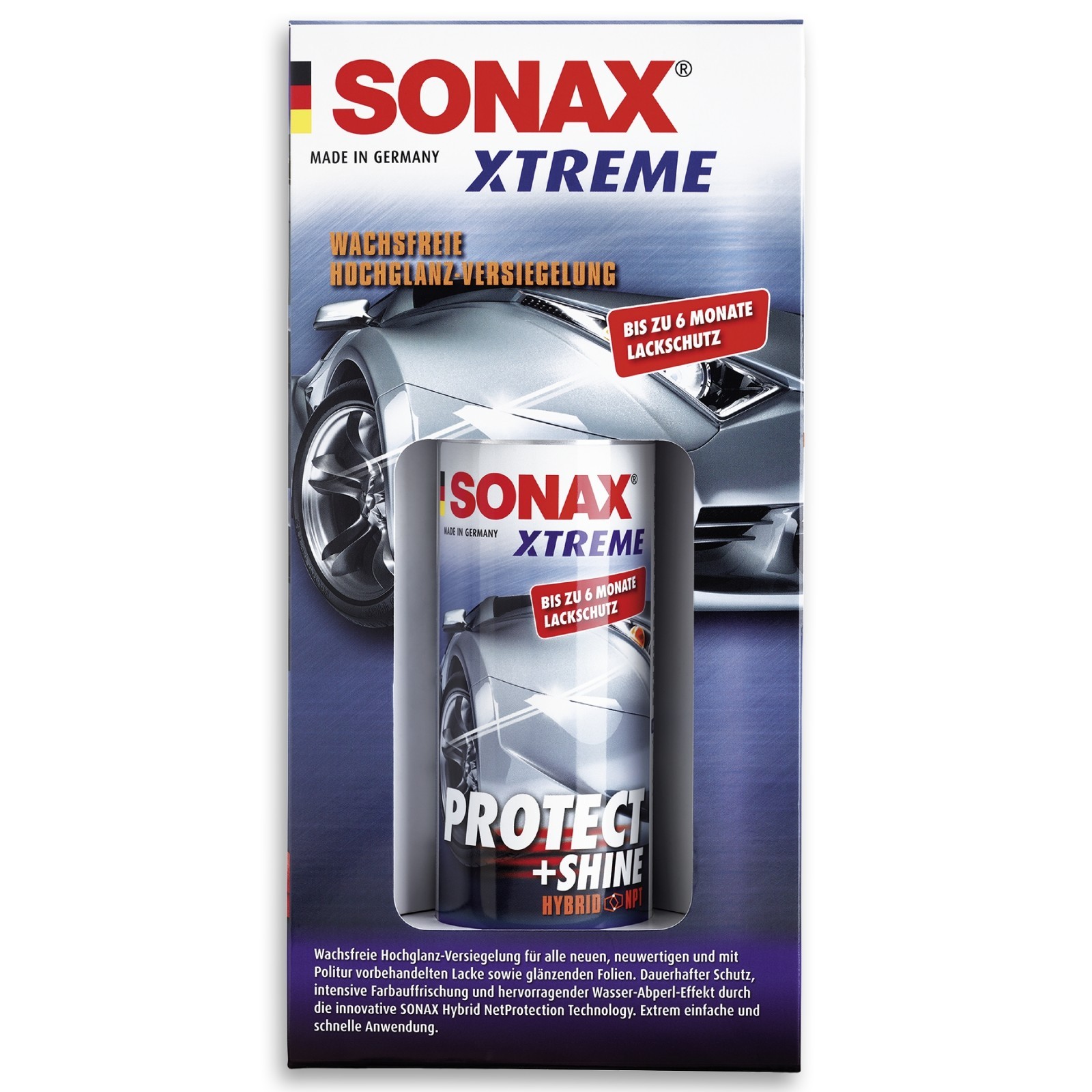Sonax | Xtreme Protect + Shine Hybrid NPT (210 ml) (02221000) für Außen und Lack