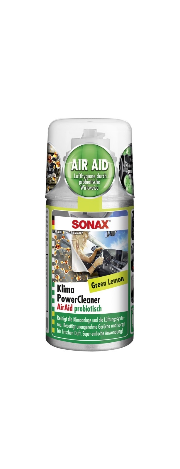 SONAX KlimaPowerCleaner Green Lemon (100 ml), Art.-Nr. 03234000