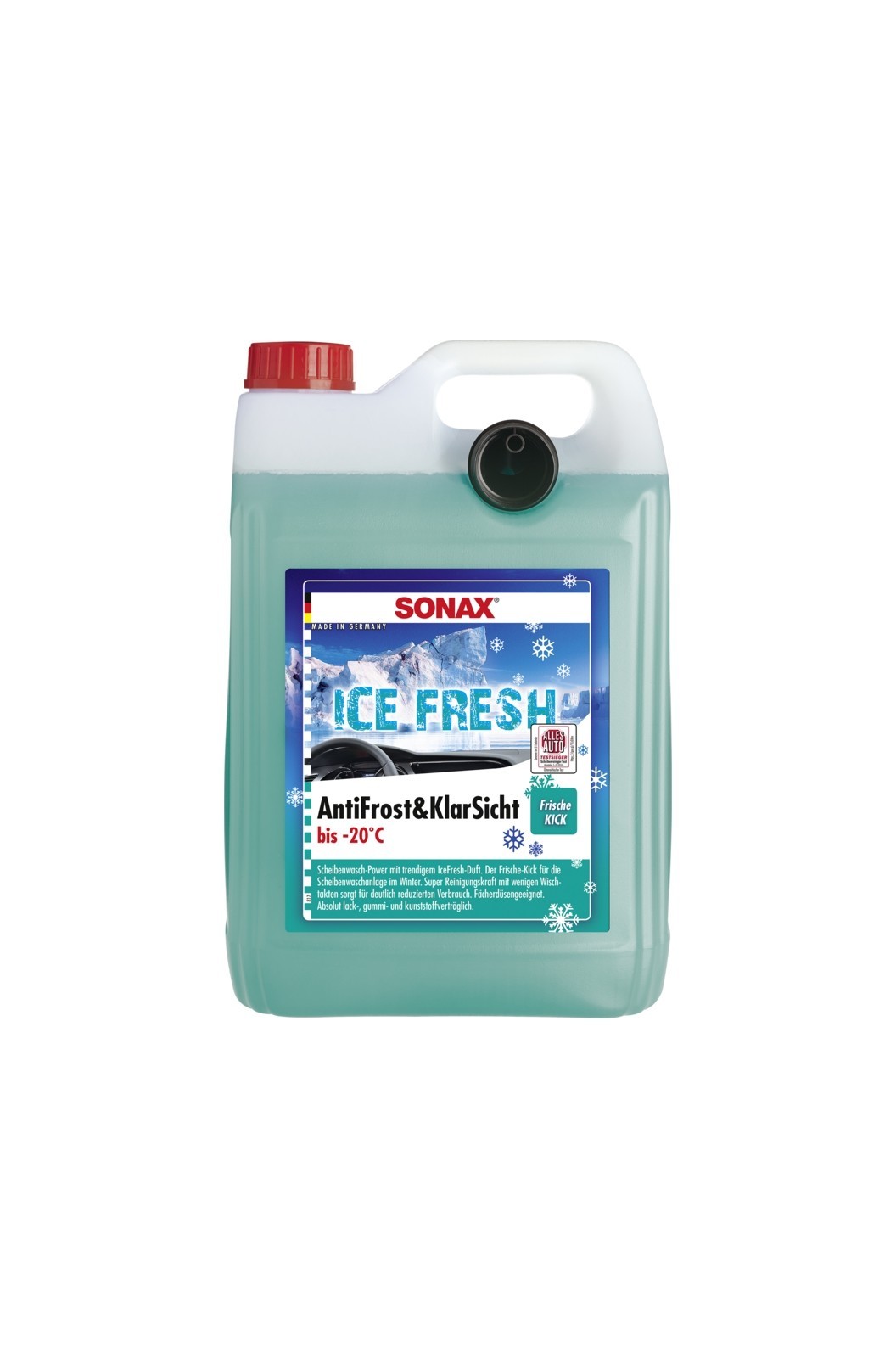 SONAX Scheibenfrostschutz Antifrost & Klarsicht IceFresh (5 L), Art.-Nr. 01335410
