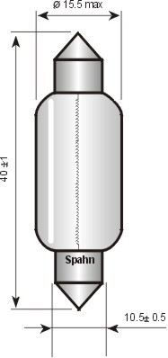 Ampoule [12 V] 21 watts (1 pièce), 12 V SPAHN GLÜHLAMPEN