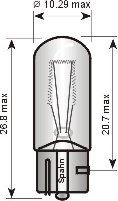 Ampoule [24 V] 5 watts (1 pièce), 24 V SPAHN GLÜHLAMPEN