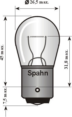 Ampoule [6 V] 21 watts (1 pièce), 6 V SPAHN GLÜHLAMPEN