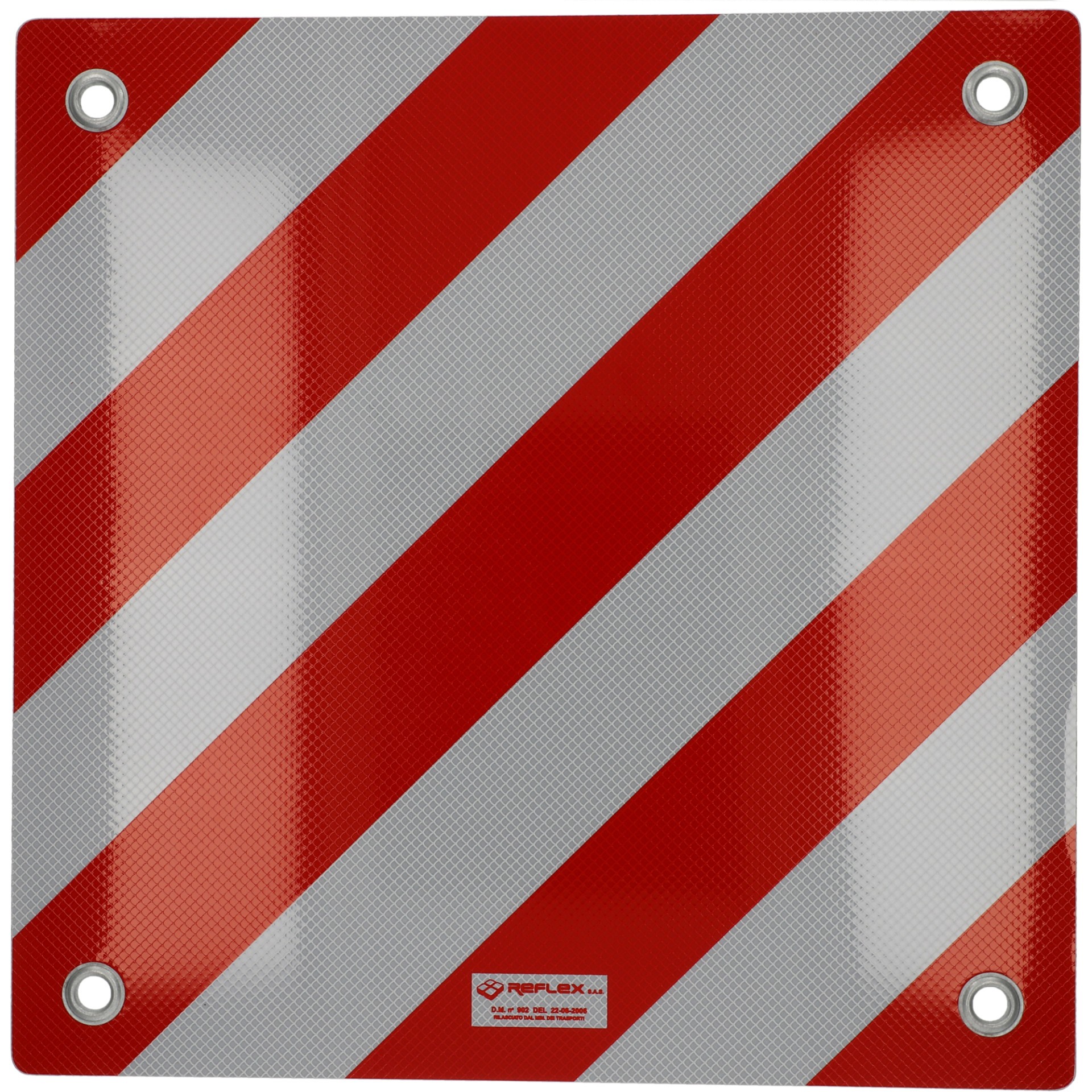 Warntafel Spanien und Italien Aluminium 50x50cm reflektierend rot-weiß