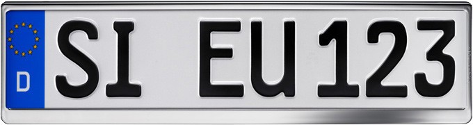Utsch | Kennzeichenträger [Echtverchromt] (0175520) für Zubehör sonstiges