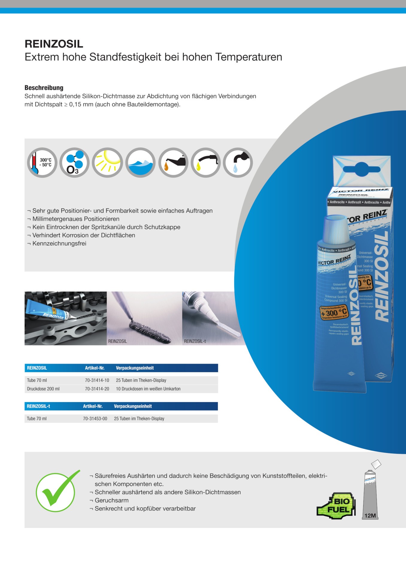 ACTOYS Dichtungsmittel Silikon, Silikon Dichtmasse, Hochtemperatur Silikon,  Hochtemperaturbeständig Bis + 350°C; Dichtsilikon Keine Störende  Geruchsabgabe; 85 g Tube : : Auto & Motorrad