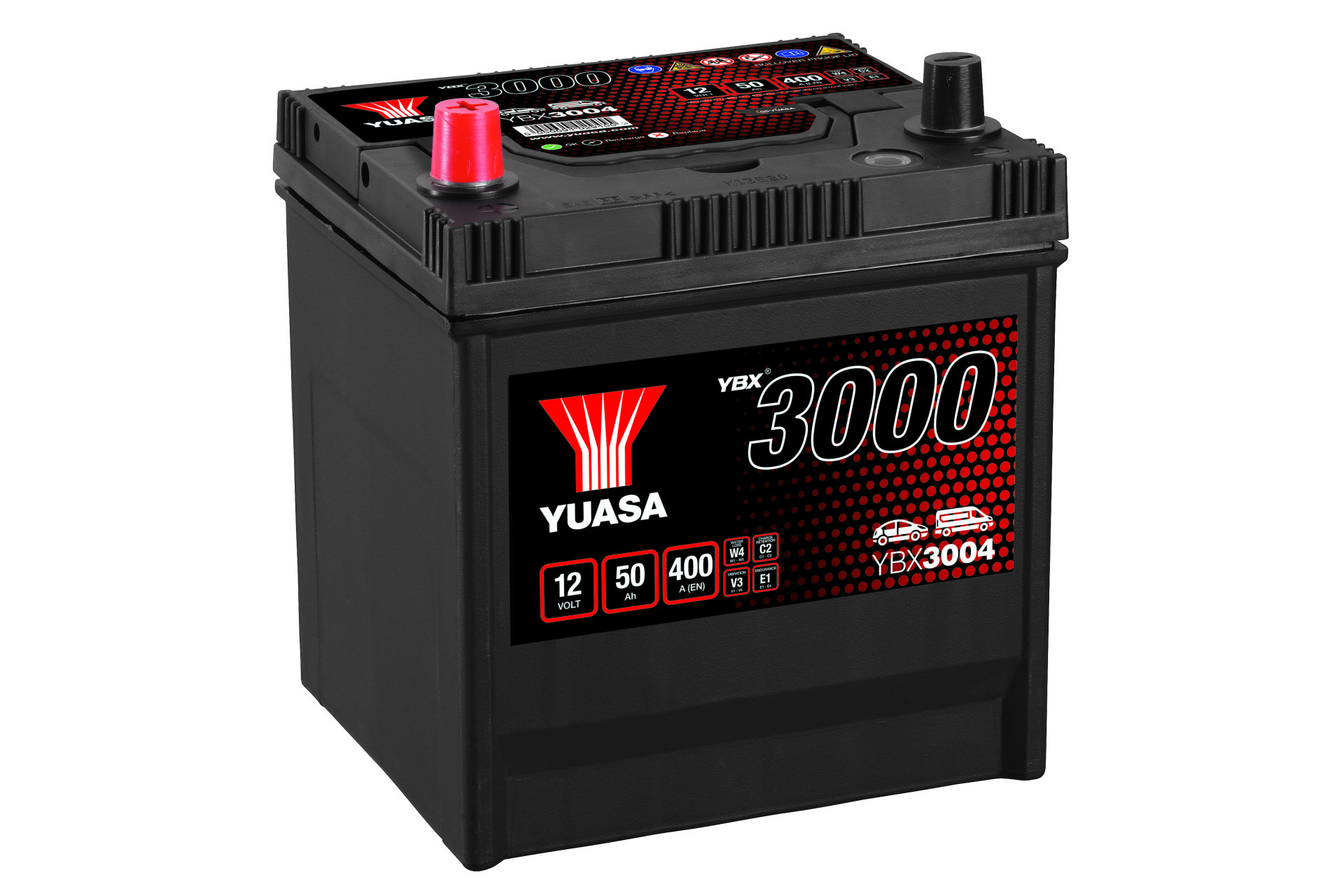 YUASA Autobatterie, Starterbatterie 12V 50Ah 400A L