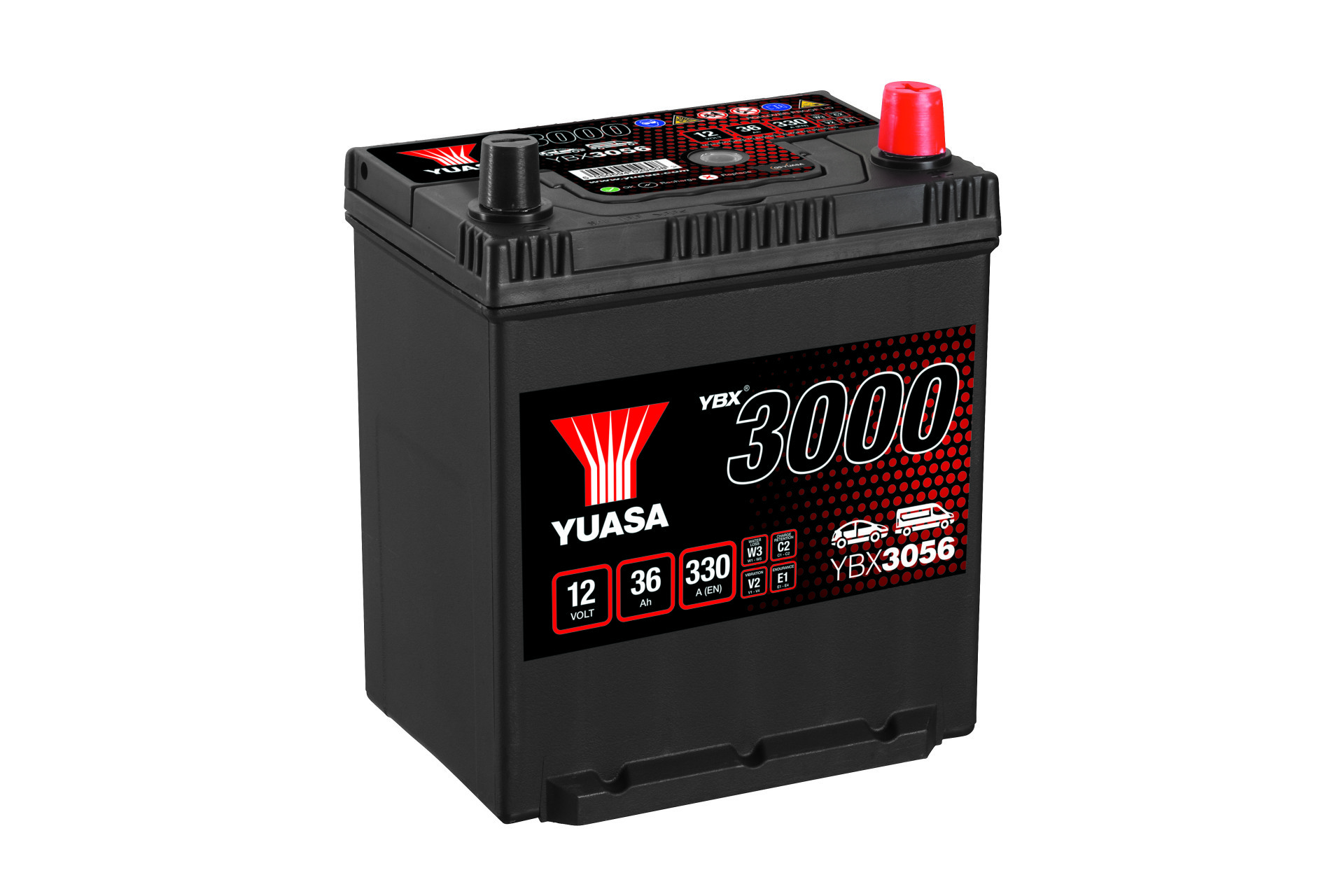 YUASA Autobatterie, Starterbatterie 12V 36Ah 330A L