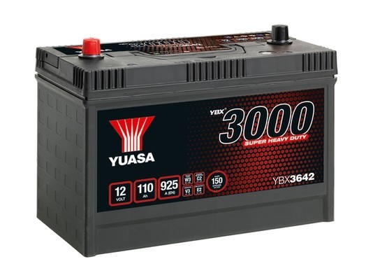 Yuasa Starterbatterie "YBX3000 - SHD - 12V 110Ah 925A", Art.-Nr. YBX3642