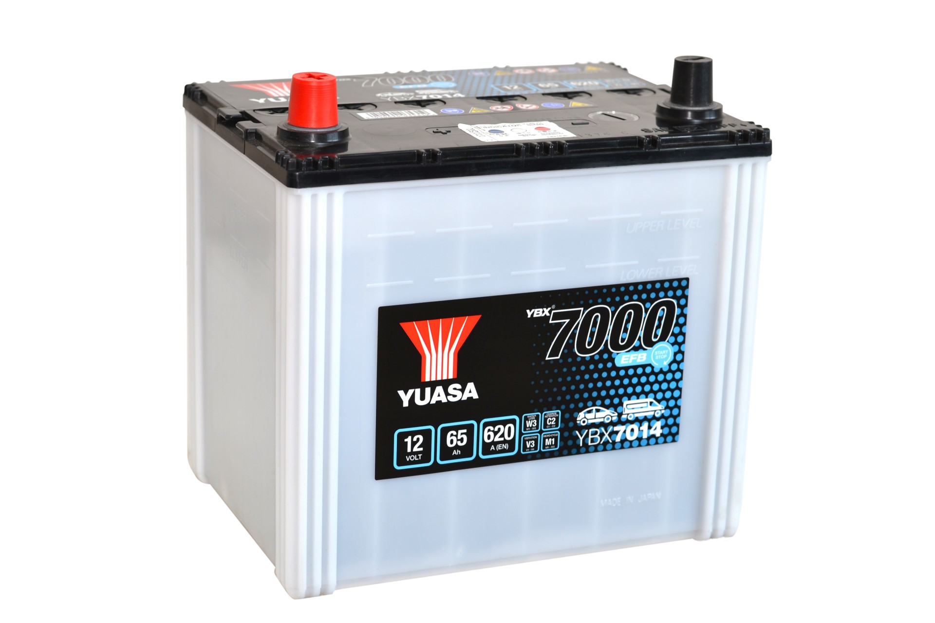 YUASA Autobatterie, Starterbatterie 12V 65Ah 620A L