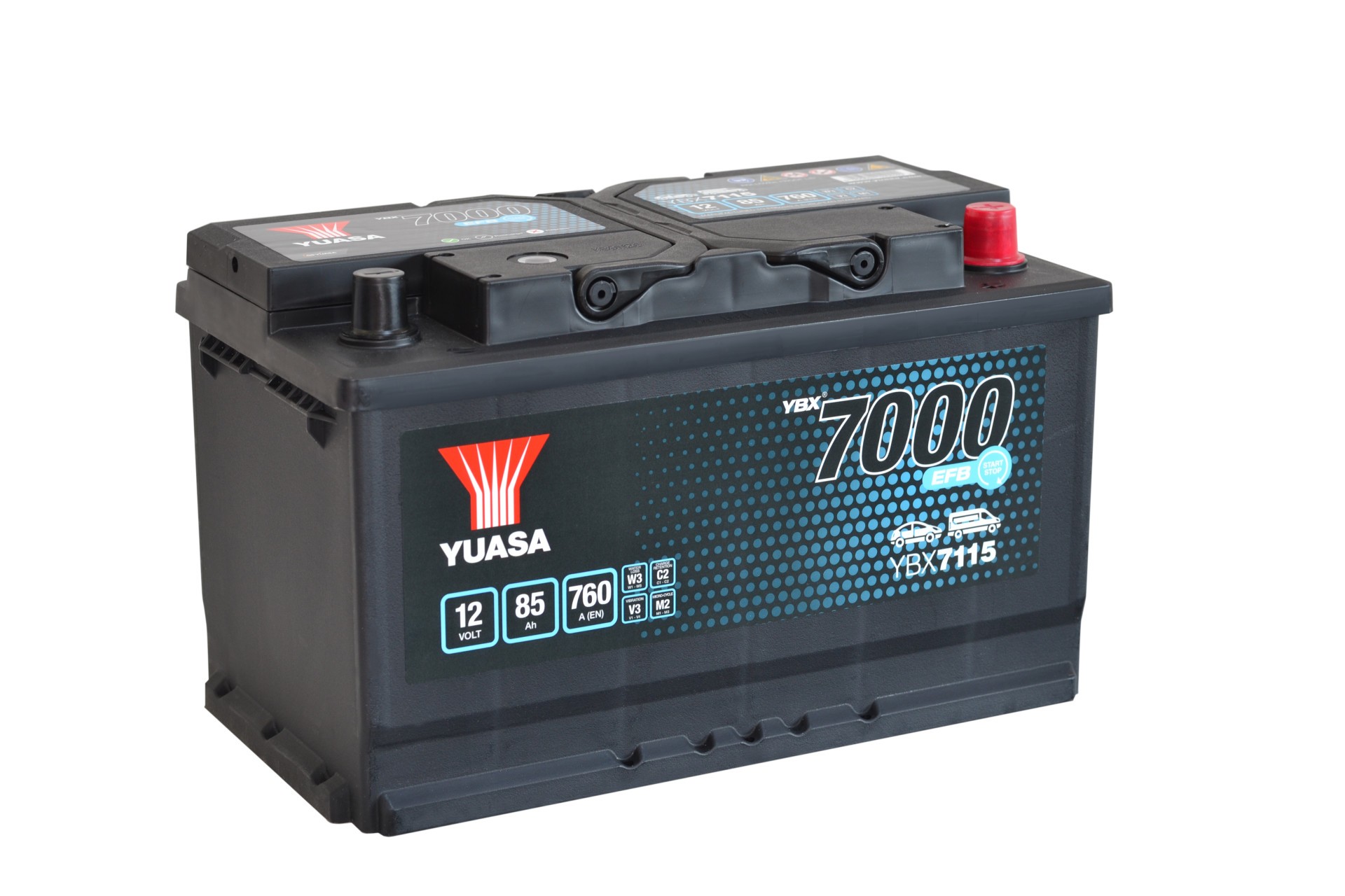YUASA Autobatterie, Starterbatterie 12V 85Ah 760A L