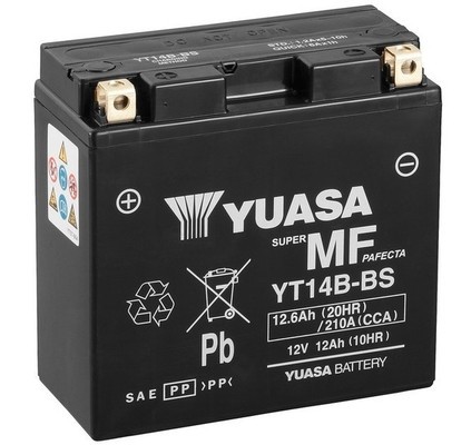YUASA Autobatterie, Starterbatterie 12V für YAMAHA MOTORCYCLES FJR BT FZS MT XJR XV XVS