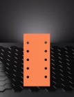 4CR 3354 115x230 mm 10-Loch ORANGE CUT P400, Art.-Nr. 3354.1400
