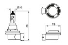 BOSCH H16 Pure Light 19 W (1 St�ck), Art.-Nr. 1 987 302 089