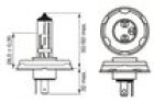 BOSCH R2 Halogen Pure Light 45/40 W (1 St�ck), Art.-Nr. 1 987 301 021