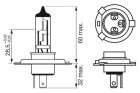 BOSCH H4 Ultra White 60/55 W (1 St�ck), Art.-Nr. 1 987 302 142