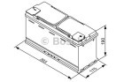 BOSCH Starterbatterie "S5A - 12V 105Ah 950A", Art.-Nr. 0092S5A150