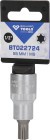 BRILLIANT 1/2" RIBE-Bit-Stecknuss, 55 mm lang, M9, Art.-Nr. BT022724