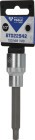BRILLIANT 1/2" Vielzahn-Bit-Stecknuss, 100 mm lang, M8, Art.-Nr. BT022942