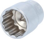 BRILLIANT  1/2" Zwlfkant-Stecknuss, 30 mm, Art.-Nr. BT022430