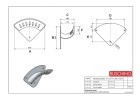 BUSCHING Wandschlauchhalter "XL" ALU 415 x 306 x 190mm, Art.-Nr. 100378