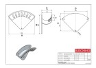 BUSCHING Wandschlauchhalter "L" ALU 338 x 250 x 136mm, Art.-Nr. 100372