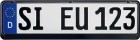 Utsch Kennzeichenhalter [Kurze Ausfhrung], Art.-Nr. 0189460