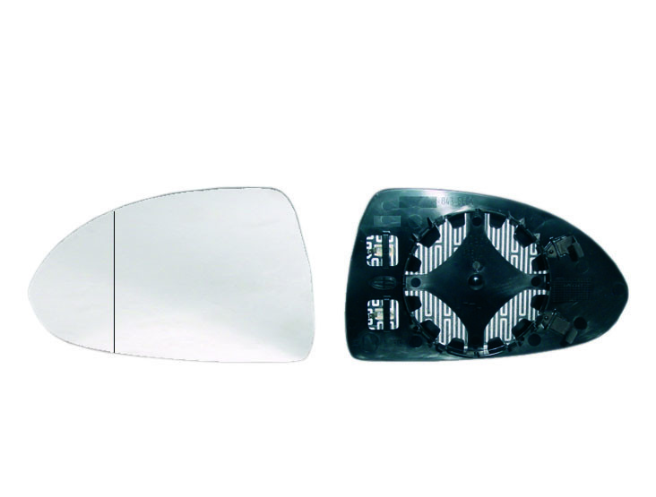Spiegelglas zum Kleben Ersatzspiegelglas Außenspiegel Rechts Beifahrerseite Sphärisch Konvex für OPEL CORSA D /E 2006-2019 