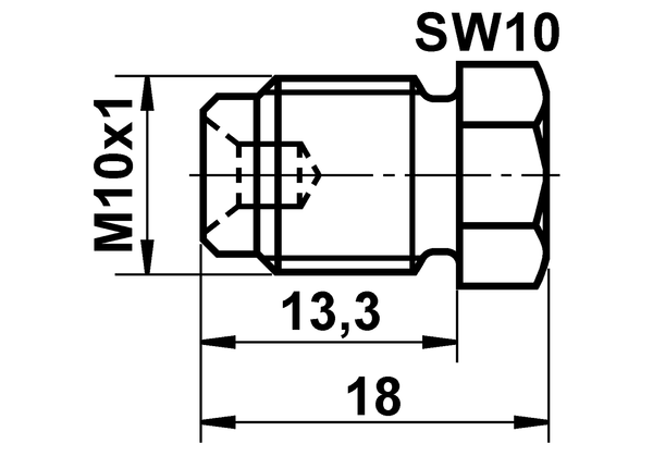 ATE Verschlussschraube, Hauptbremszylinder (03.3517-5100.1) für PEUGEOT 205 I