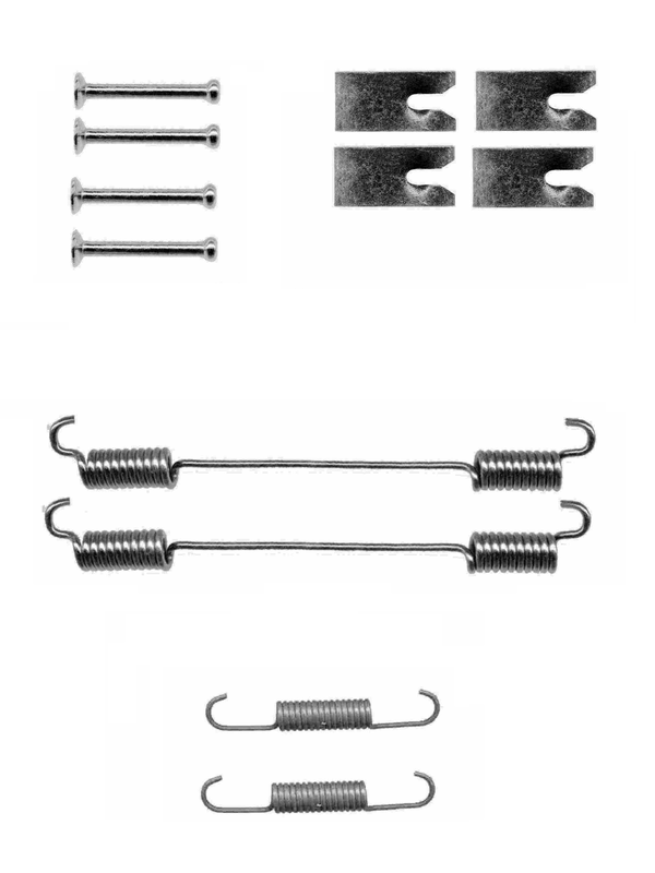 ATE Zubehörsatz Bremsbacken Hinten (03.0137-9296.2) für OPEL Combo FIAT Doblo Mk