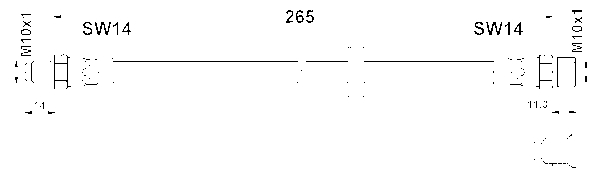 ATE Bremsschlauch Hinten (83.7724-0268.3) für VOLVO S80 I S60 V70 II