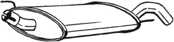 BOSAL Endschalldämpfer (233-735) für Golf III VW IV | Auspufftopf
