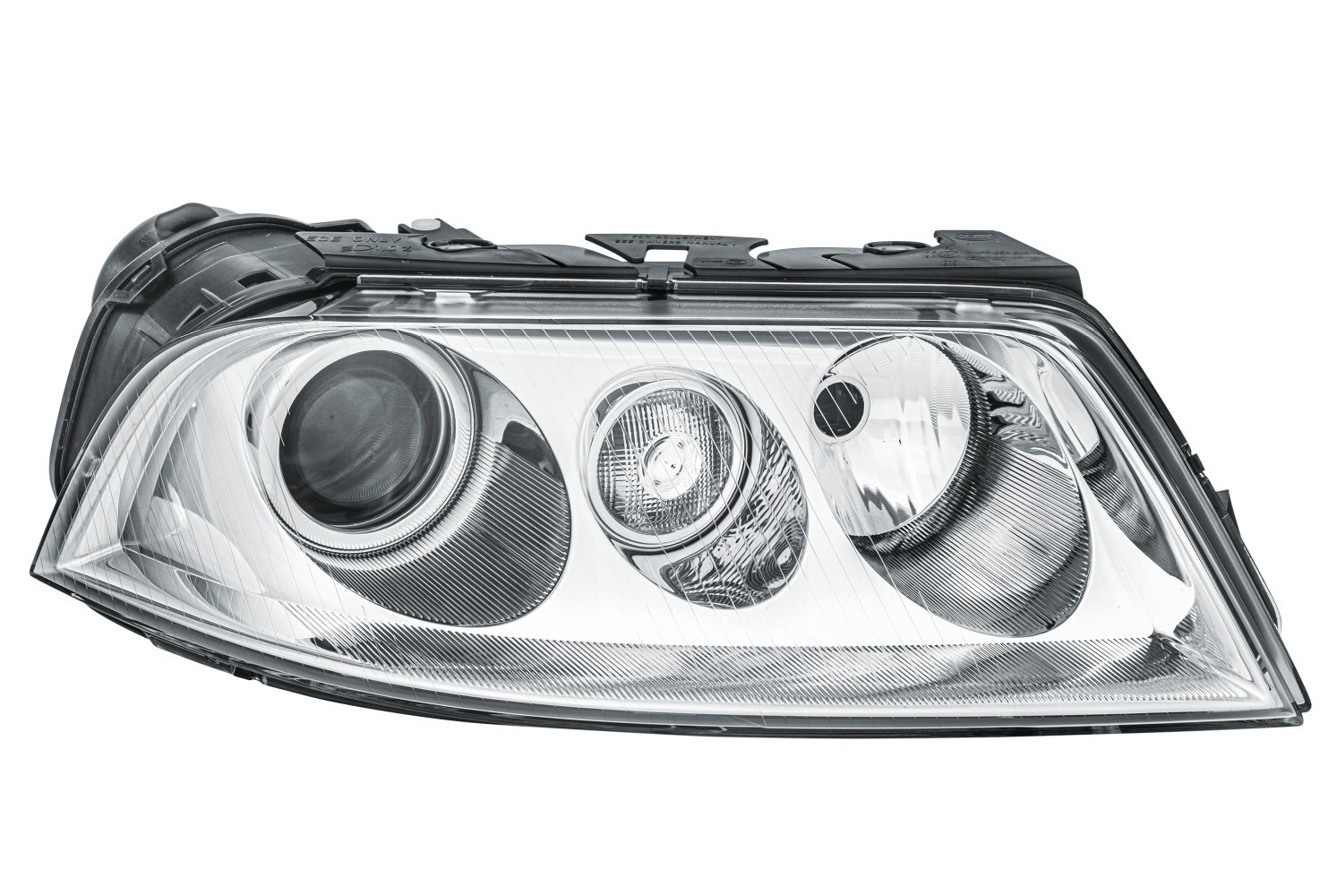 HELLA Scheinwerfer Bi-Xenon ohne Glühlampe Rechts (1EL 008 340-081) für VW