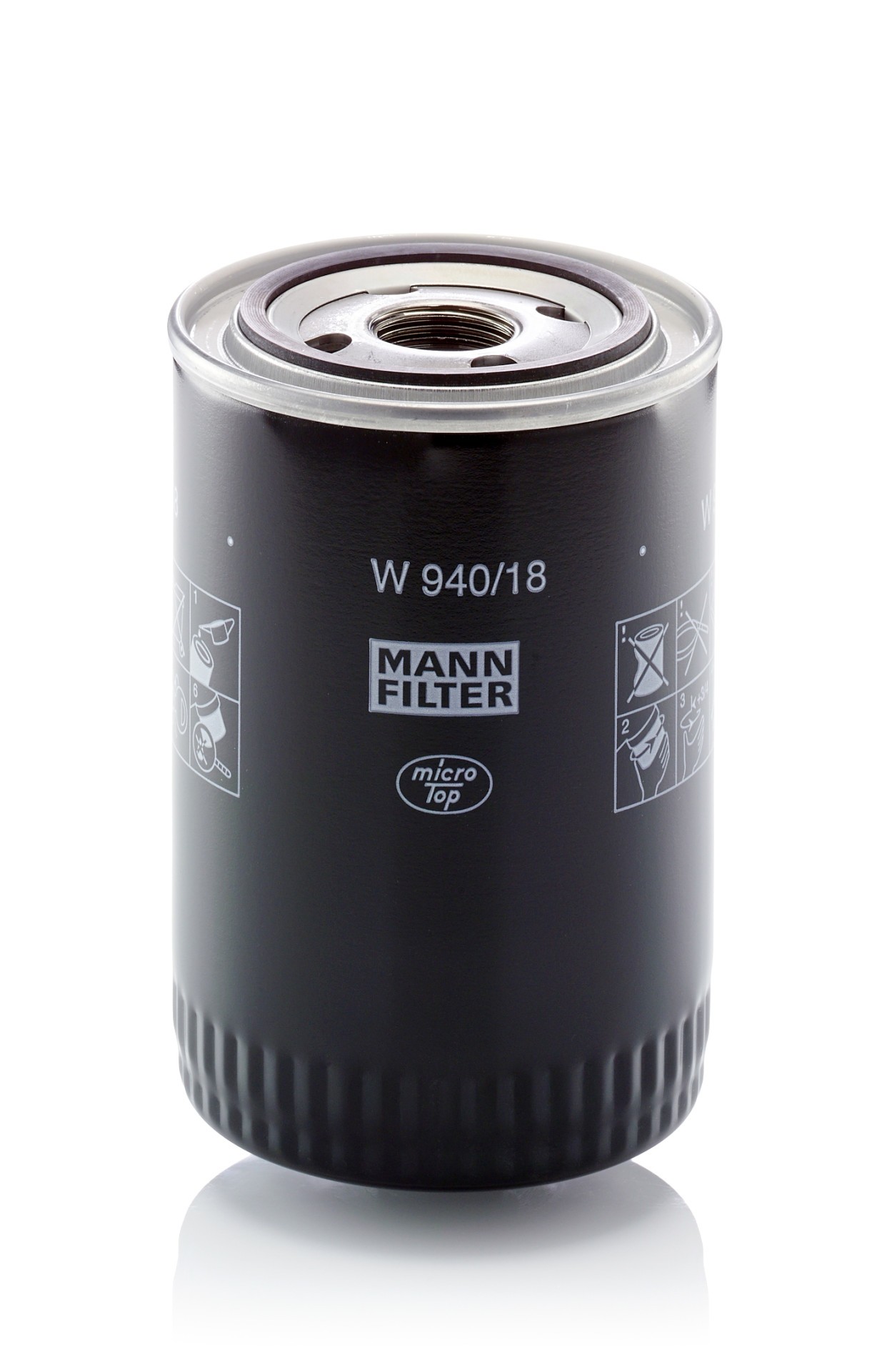 MANN-FILTER Filter, Arbeitshydraulik (W 940/18)