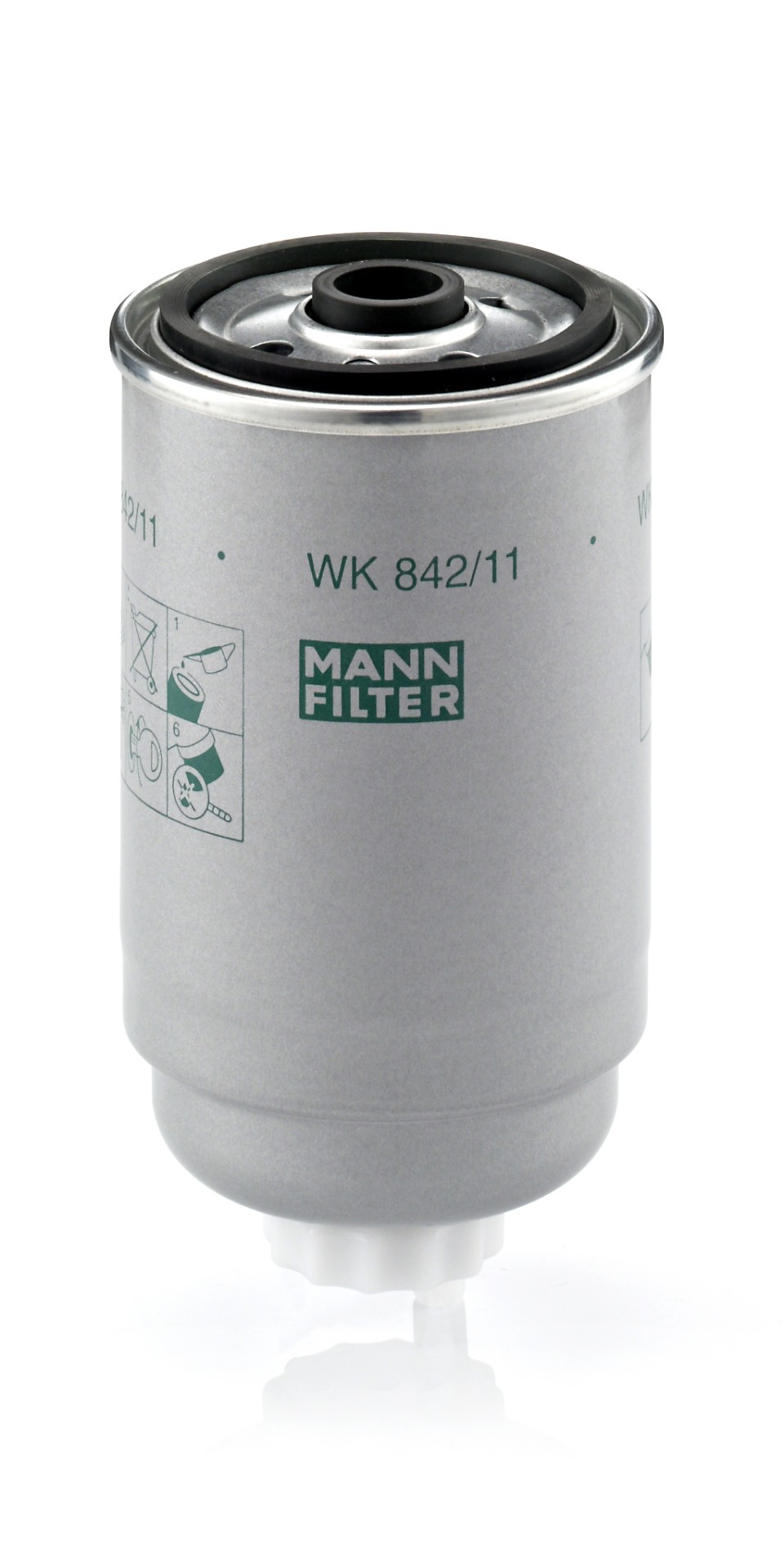 MANN-FILTER Kraftstofffilter, Art.-Nr. WK 842/11