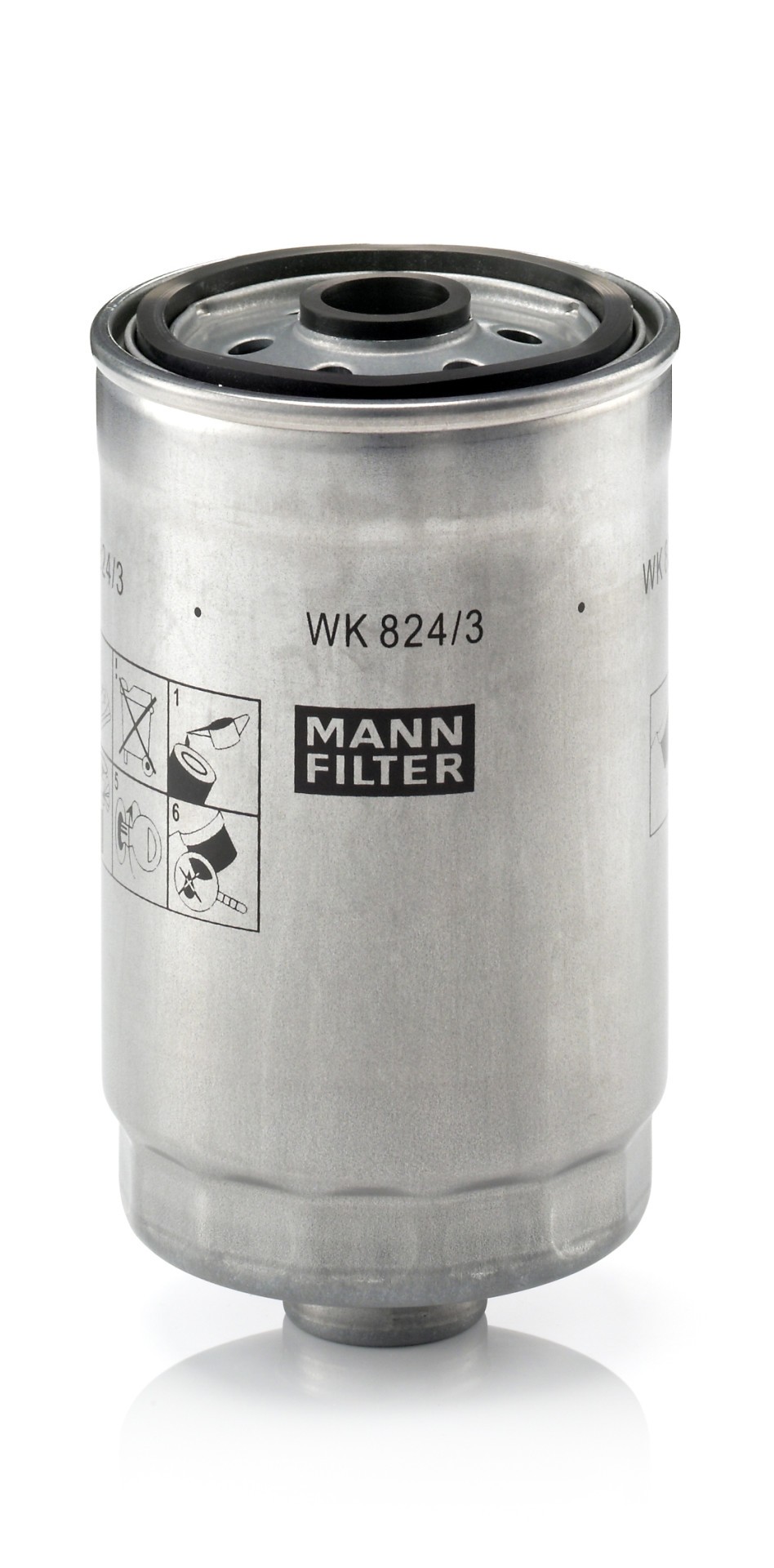 MANN-FILTER Kraftstofffilter, Art.-Nr. WK 824/3