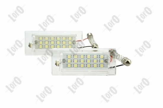 ABAKUS Kennzeichenbeleuchtung mit LED Links oder Rechts (L04-210-0006LED)