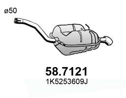 ASSO Endschalldämpfer für VW Jetta III Golf V